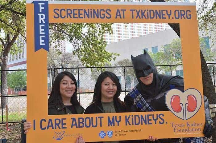 photo frame with batman at Big Give Pep Rally